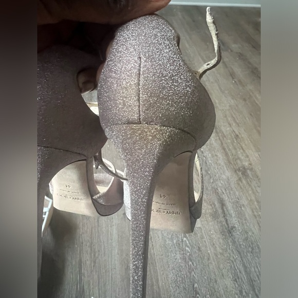 Jimmy Choo Ivette Glitter Heels - Picture 4 of 5